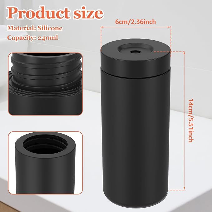 Silicone Dish Soap Dispenser, Reusable Dish Soap Bottle, Refillable Dish Soap - Image 2