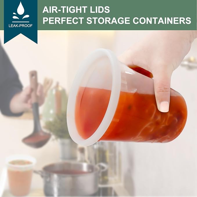vivigu Deli Containers with Lids 32 oz - Image 2