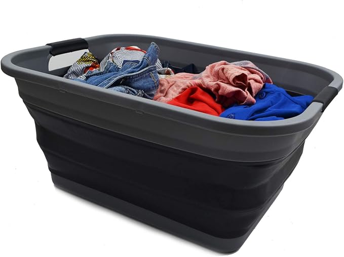 SAMMART 41L Collapsible Plastic Laundry Basket - Image 5