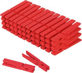 Colored Clothes pins 2.9inch 50PCS Red, Colorful ClothesPins Wooden Clips by WAENLIR