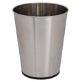 Bath Bliss 5 Liter Small Wastebasket, Stainless Steel|Compact Round Open Top by BathBliss