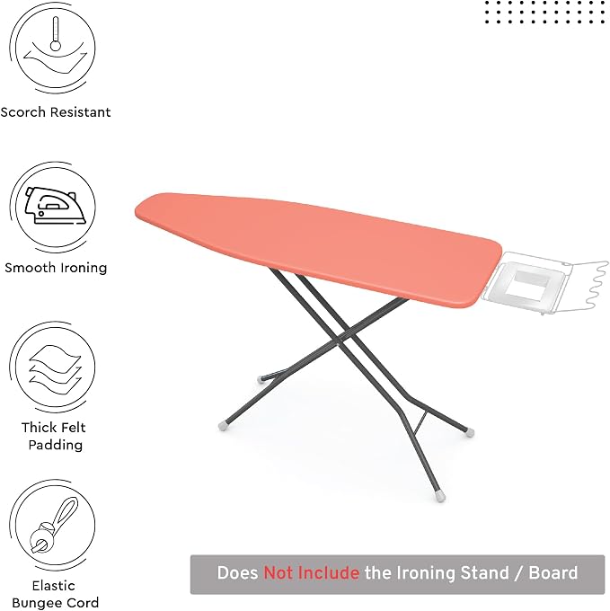 Encasa XO Ironing Board Cover and Pad, Large 54"x15" - Image 2
