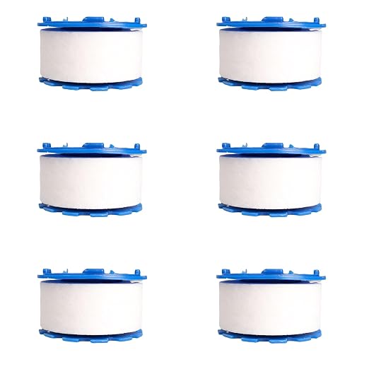6 Pcs Sink Water Filter Elements, Universal Sink Faucet Filter Elements by Dexspoeny
