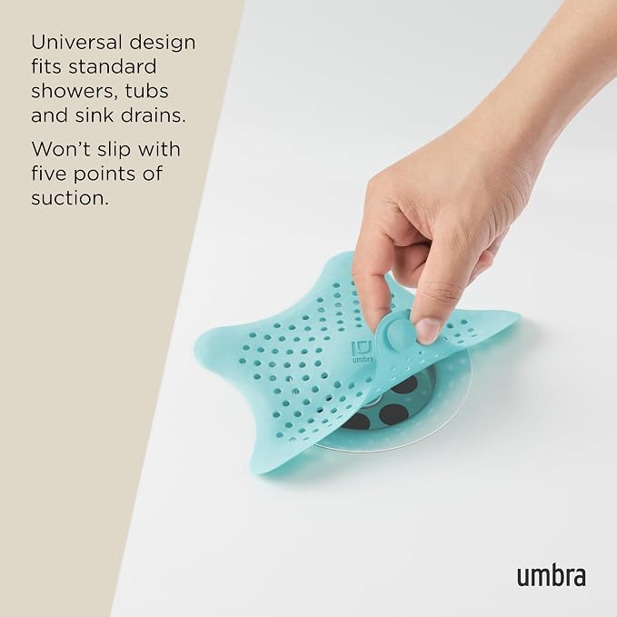 Umbra Starfish Hair Catcher, Fun Drain Cover Fits Most Standard Tub and Shower - Image 5