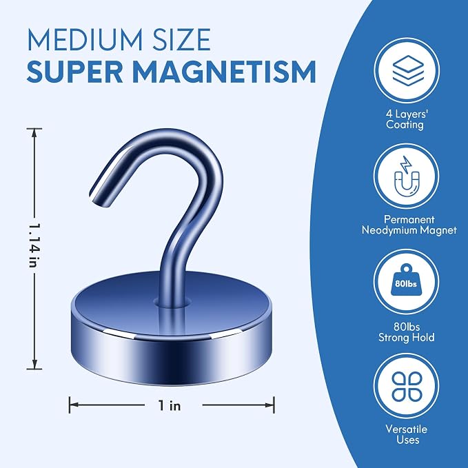 Neosmuk Magnetic Hooks Steel Tube Design - Image 5