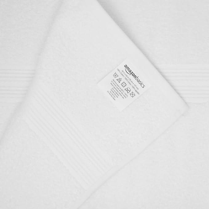 Amazon Basics 6-Piece Oversized Highly Absorbent Fade-Resistant Towel Set - Image 3