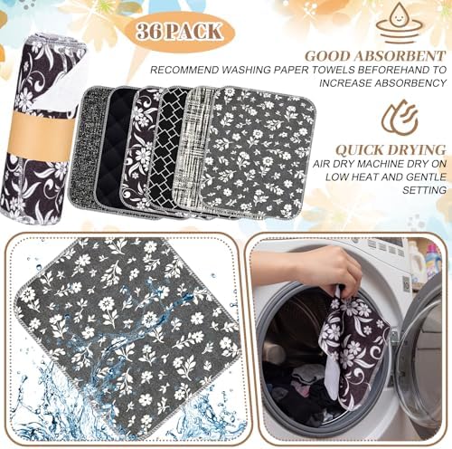Mindsoft 36 Pcs Kitchen Towels Reusable Dishcloths Absorbent Hand Dish Towels - Image 3