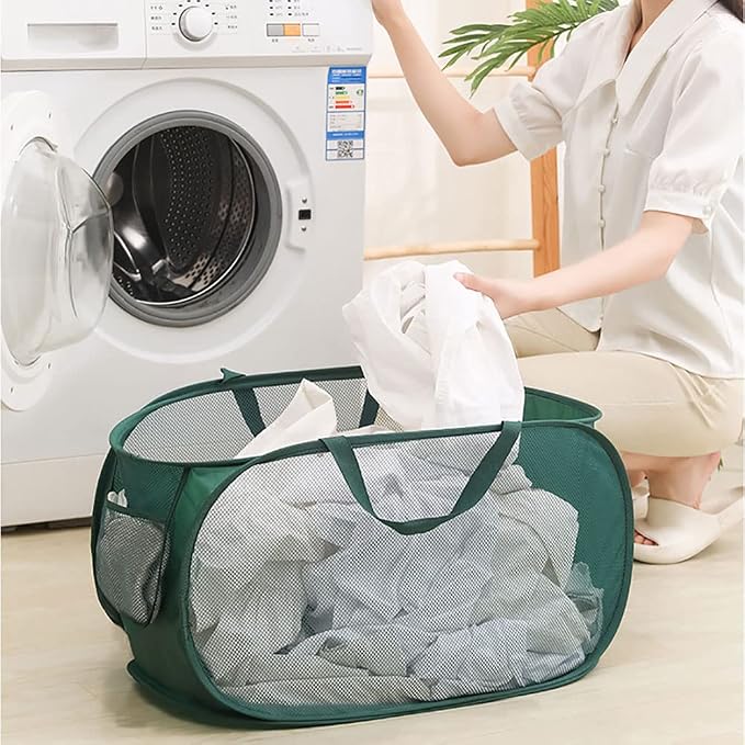 5 Pcs Collapsible Laundry Baskets, Pop-up Laundry Hamper - Image 6