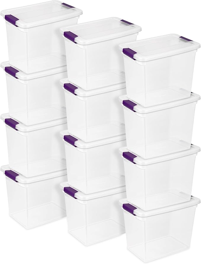 Sterilite ClearView Latch Boxes, Storage Bins by Sterilite