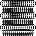 LLPJS 60 Pack Metal Curtain Rings by LLPJSCurtainRingsClipHooks