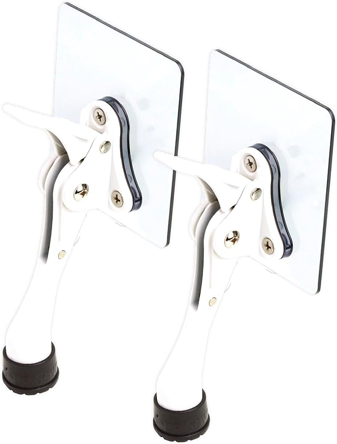 Door Stopper with Adhesive Bracket Stickers, No Drilling or Tools Needed by HASHI