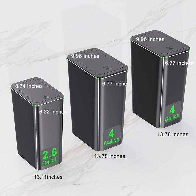 N. NETDOT 3 Pack Small Trash Can - Image 6