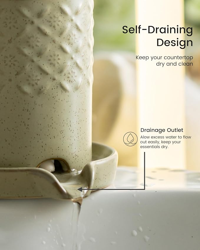 Zoeeker Toothbrush Holders for Bathrooms, Self-draining Toothbrush Holder | - Image 4