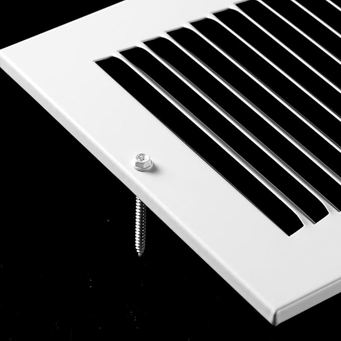6x6 Vent Cover(Duct Opening Size),Air Return Vent Cover,Flat Vent Cover,Rejillas De Aire Acondicionado para Casa,Return Air Grilles,Outer Dimensions:7.75"Wx7.75"H(6"W x 6"H, Duct Opening)