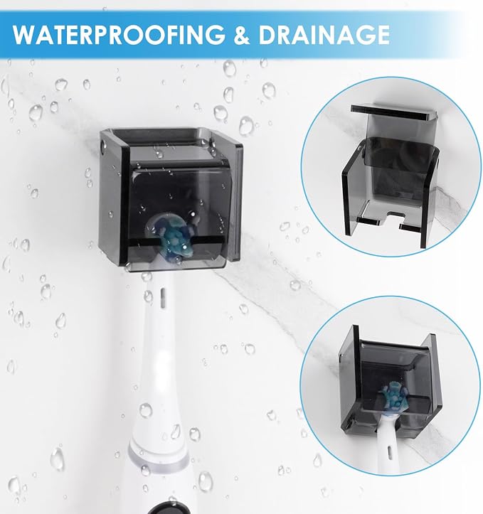 2 PCS Toothbrush Holder Wall Mounted - Image 4