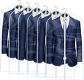 Clear Garment Bags for Hanging Clothes Travel Suit Bags for Closet Storage by HomeClean