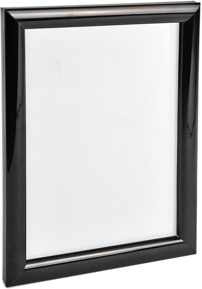 Azar Displays 300336-BLK-4PK Wall Mount Plastic Snap Poster Frame 8.5" x 11" Portrait/Landscape Sign Holder Frame, 4-Pack