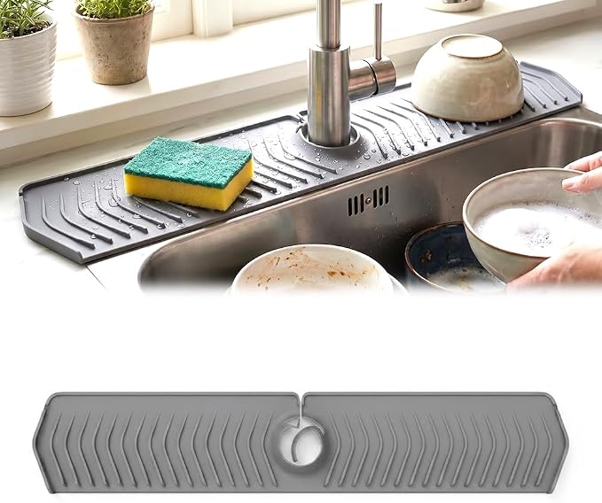 Kitchen Sink Faucet Mat, 2025 New Foldable Faucet Mat by YAUNJI