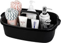 Large Cleaning Supplies Caddy Portable Shower Caddy Basket Black by JiatuA