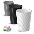 Lysam Bathroom Trash Can 3 Pack, 1.8 Gallon Small Trash Can by Lysam