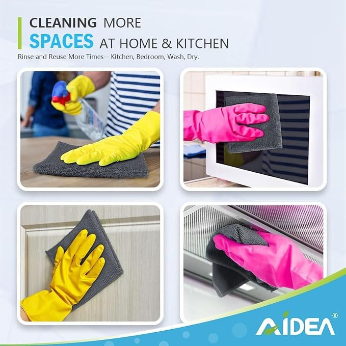 AIDEA Microfiber Cleaning Cloth-600PK, Soft Microfiber Towels - Image 7
