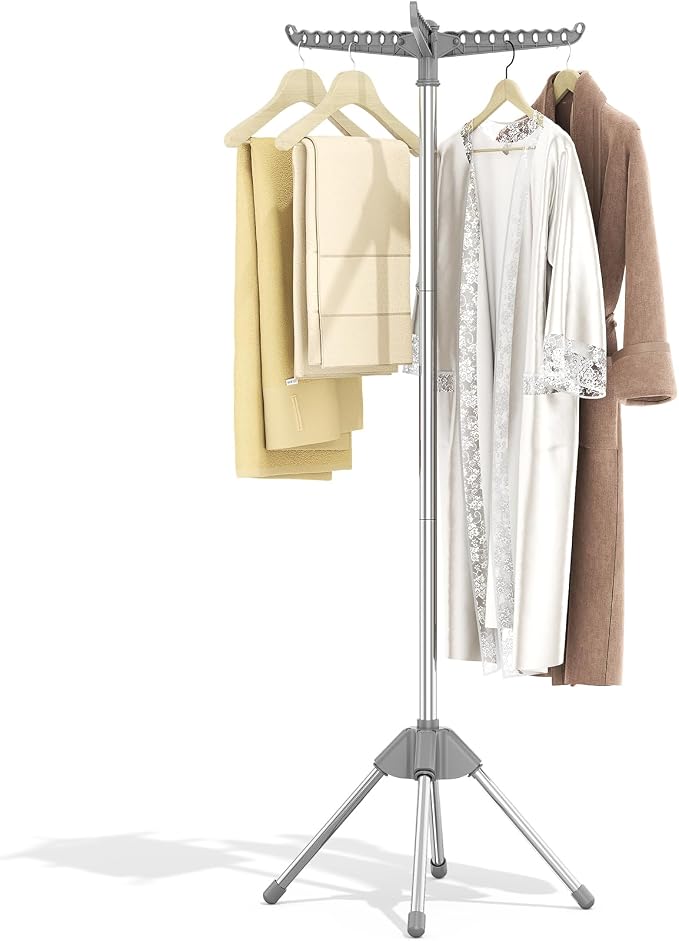 KINGBOARD Clothes Drying Rack, 3 Rotatable Arms | 360° Rotatable Arms, 27 by KINGBOARD