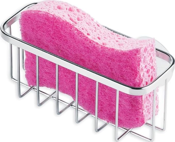 iDesign Gia Stainless Steel Dish Sponge Holder Basket by iDesign