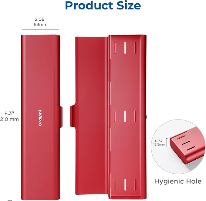 Wider Aluminum Toothbrush Travel Case, Portable Travel Toothbrush Holder - Image 5