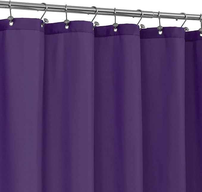 ALYVIA SPRING Waterproof Fabric Shower Curtain or Liner Royal Purple by ALYVIASPRING