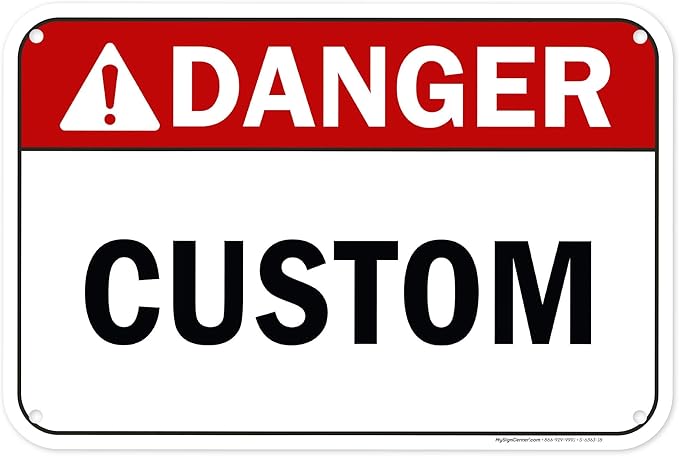 Custom Fire Equipment Sign, Ansi Sign, Osha Compliant, 12x18 Inches, 55 mil thick HDPE (high density polyethylene), Made in USA by My Sign Center