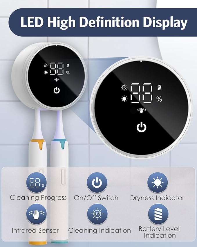 Upgraded UV Toothbrush Sanitizer Holder - Image 3