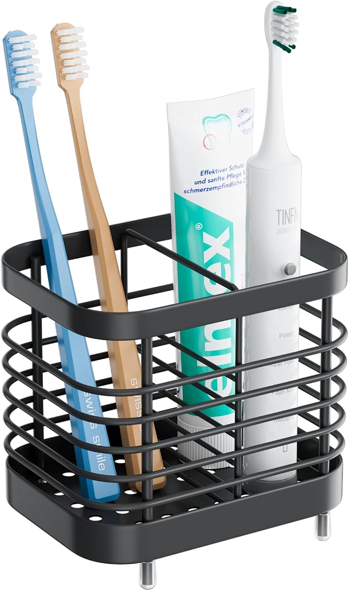 Stainless Steel Electric Toothbrush Holder by Oasiteege