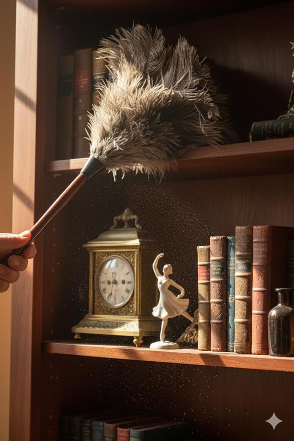 28-29 inch Natural Ostrich Feather Duster - Image 2