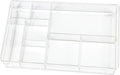 ZEXALOR 8-Section Clear Drawer Organizer, Large Acrylic Drawer Divider Tray by ZEXALOR