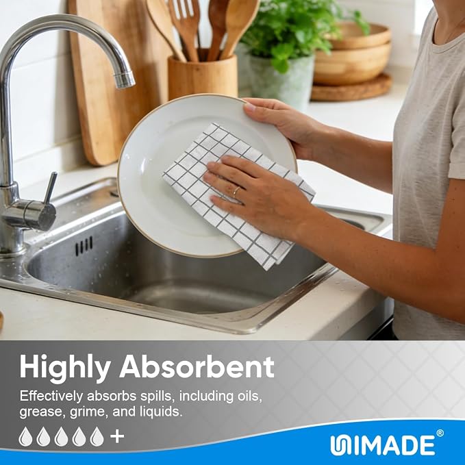 UNIMADE Microfiber Cleaning Cloths, 100 Sheets Kitchen Towels & Dish Cloths - Image 4