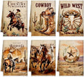 Sunnyray 6 Pack Western Cowboy Horse Kitchen Towels, Horse Themed Dish Hand by Sunnyray