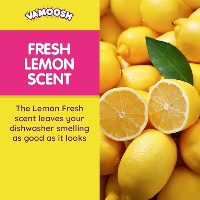 Vamoosh 6-in1 Dishwasher Cleaner | Deep Cleanse for Heavy-Duty Cleaning | Limescale Removal | Grease Elimination | Eco-Friendly | Hygienically Cleans | Environment Friendly | 100g (Pack of 2)