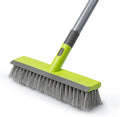 Floor Scrub Brush with 57" Long Handle, 2 in 1 Scrape and Deck Brush Floor by TrueYee