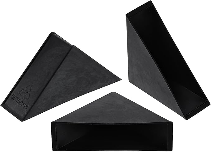 uxcell 20Pcs Plastic Corner Protectors 18x71mm Right Angle Shape Glass Corner Guards Cushion for Corner Protection of Glass, Mirror, Tile, Black