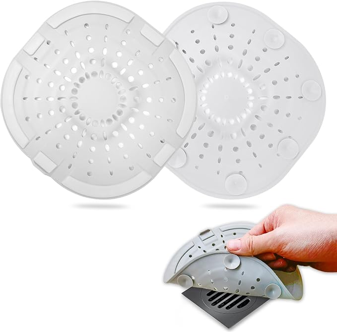 Hair Drain Catcher, Square Drain Cover by Bovinde