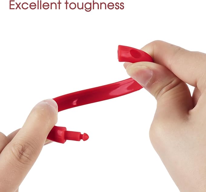 Red Shower Curtain Hooks - Image 2