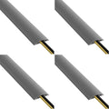 D-Line Cable Protector, 1/2 in H, 6 ft L, 2-3/8 in W, 1 Channel by D-LineUSAinc