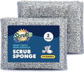 SCRUBIT Scrub Sponges for Kitchen, Non-Scratch Dish Sponges, Heavy Duty Steel by SCRUBIT