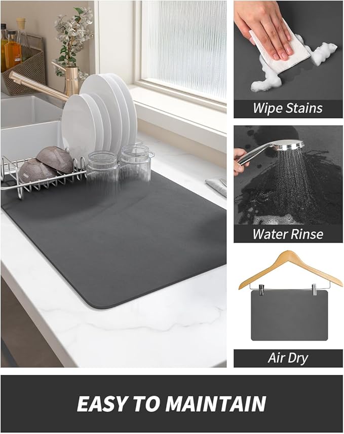 AMOAMI Coffee Mat Dish Drying Mat - Image 4
