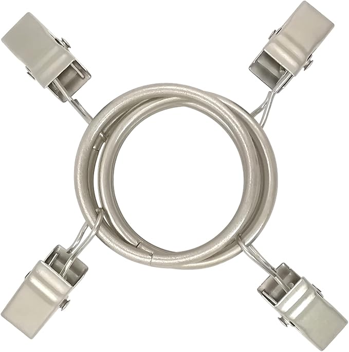 120 Pack Curtain Rings with Clips, Drapery Clips with Rings, Drapes Rings 1.26 - Image 8