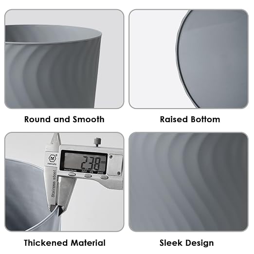 YGJT Small Trash Can, 3 Pack 1.8 Gallons Bathroom Trash Can - Image 5