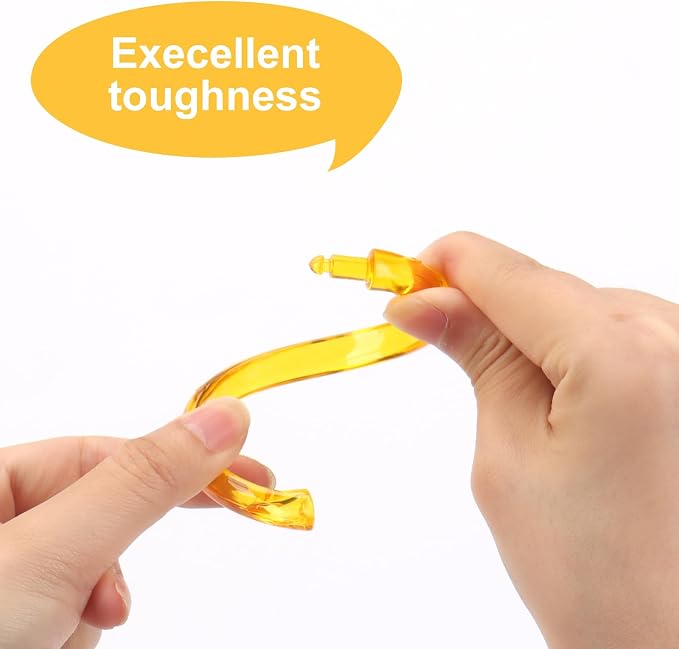 Golden Yellow Shower Curtain Hooks - Image 2