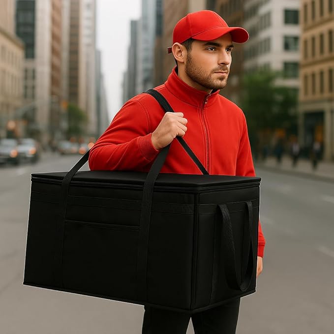 musbus catering bag doordash 22x14x13 3 Pack Insulated Food Delivery Bag Cooler Bags Keep Food Warm Therma cooler bags therma catering shopper accessories hot