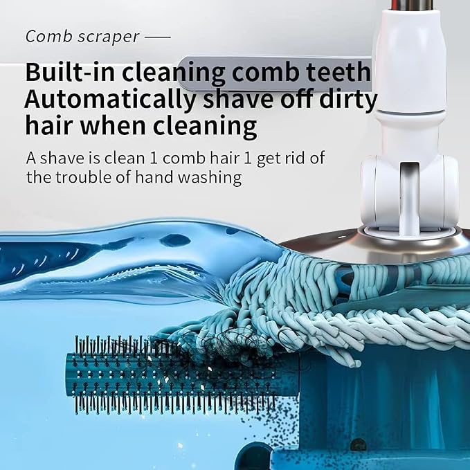 Michao Spin Mop Bucket Deluxe 360 Spinning Floor Cleaning System - Image 4