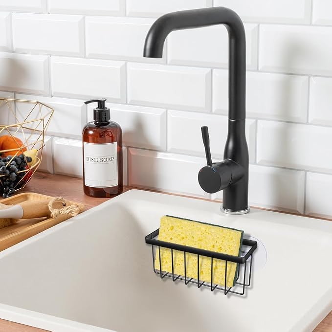 Sponge Holder for Kitchen Sink, Kitchen Sponge Holder, Sink Caddy for Sponges - Image 6